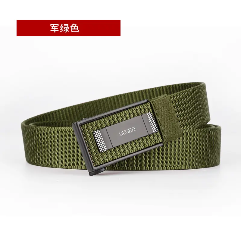 Men's Black Automatic Buckle Belt with Light - Image 6