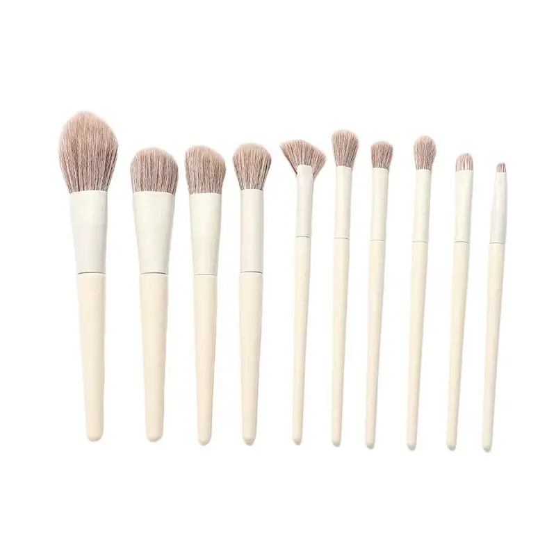 10-Piece Soft Bristle Makeup Brush Set - Image 6
