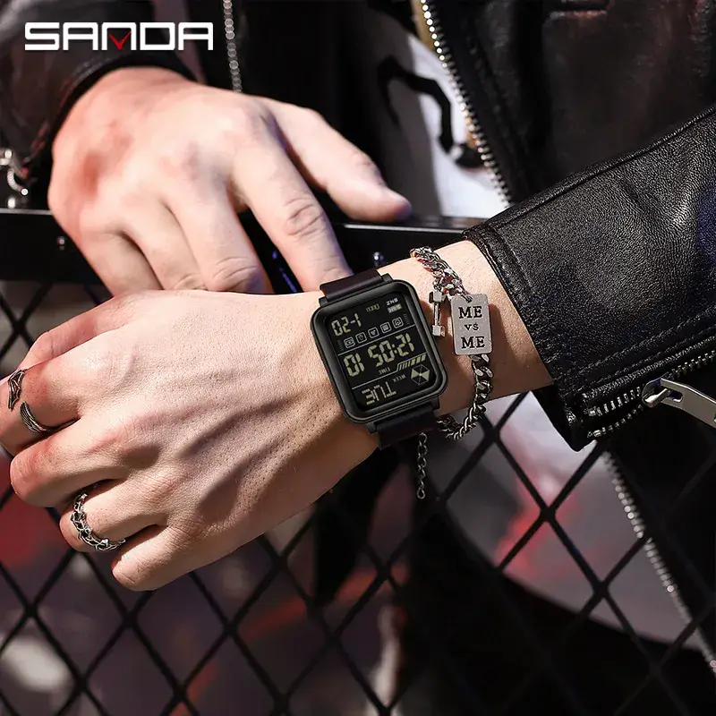 Sanda Digital Sports Watch for Men Women Waterproof Alarm Clock - Image 7