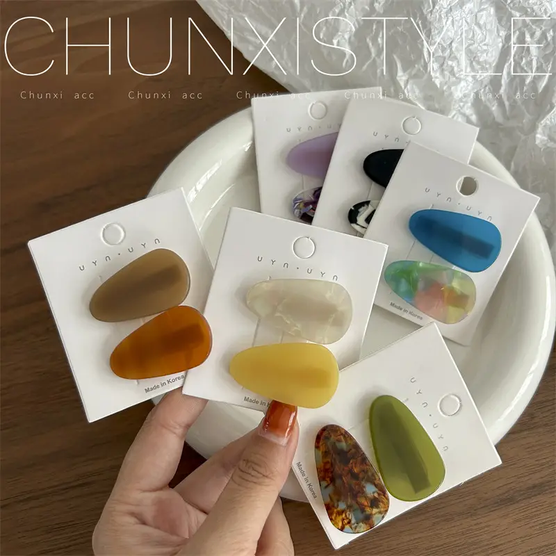 Chunix Style Acetate Hair Clips Set of 6 Colors - Image 8