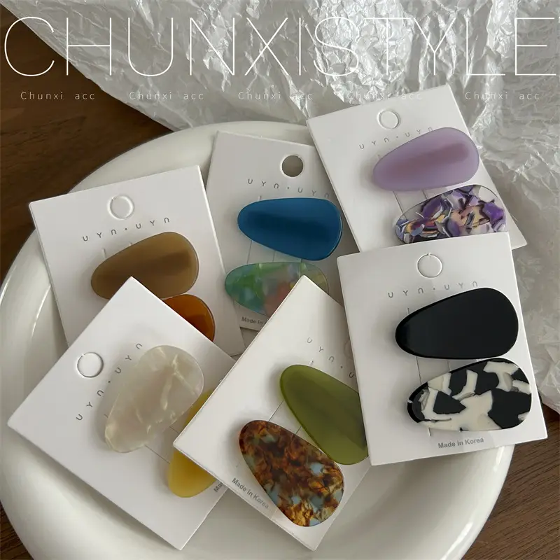 Chunix Style Acetate Hair Clips Set of 6 Colors - Image 10