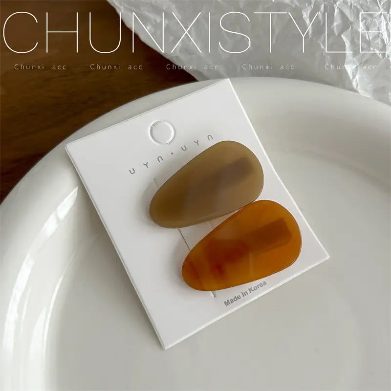 Chunix Style Acetate Hair Clips Set of 6 Colors - Image 2
