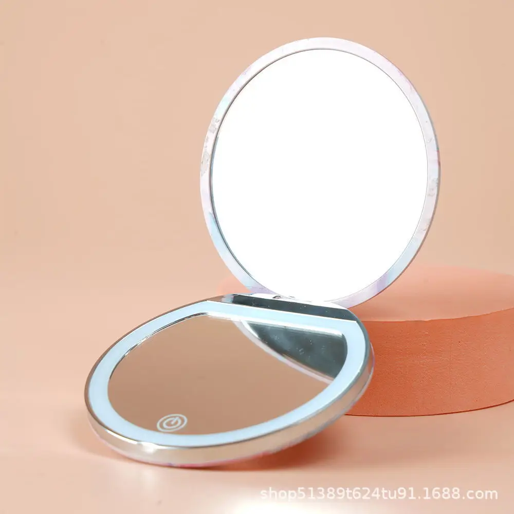 Portable LED Makeup Mirror with Light & USB Cable - Image 6