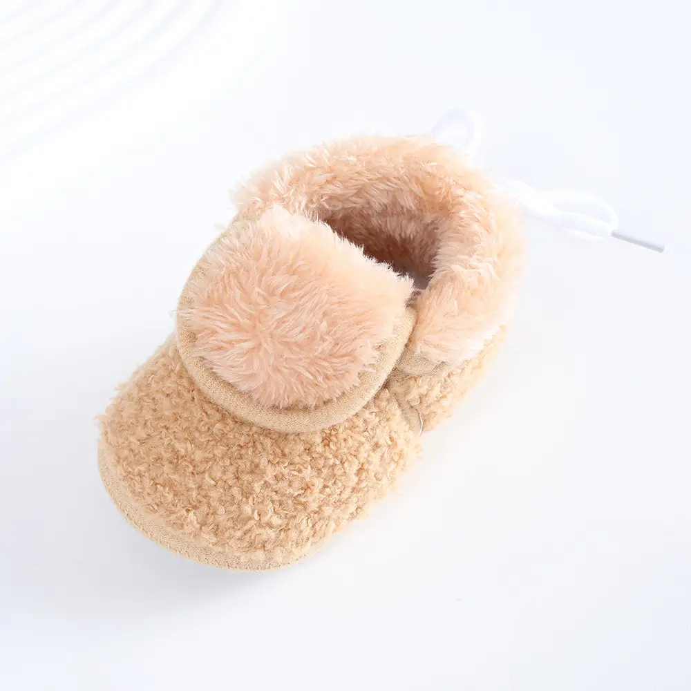 Newborn Fleece Lined Baby Shoes Blue 3-5-9