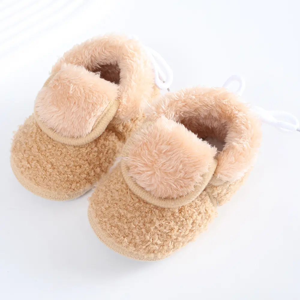 Newborn Fleece Lined Baby Shoes Blue 3-5-9 — feature 10