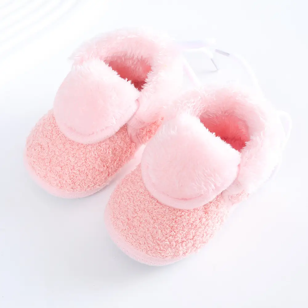 Newborn Fleece Lined Baby Shoes Blue 3-5-9 — feature 13