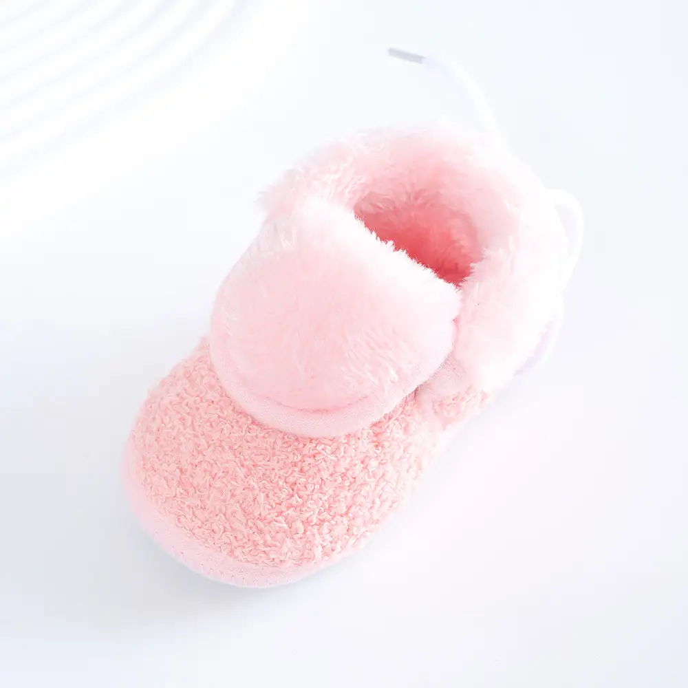 Newborn Fleece Lined Baby Shoes Blue 3-5-9 — feature 14