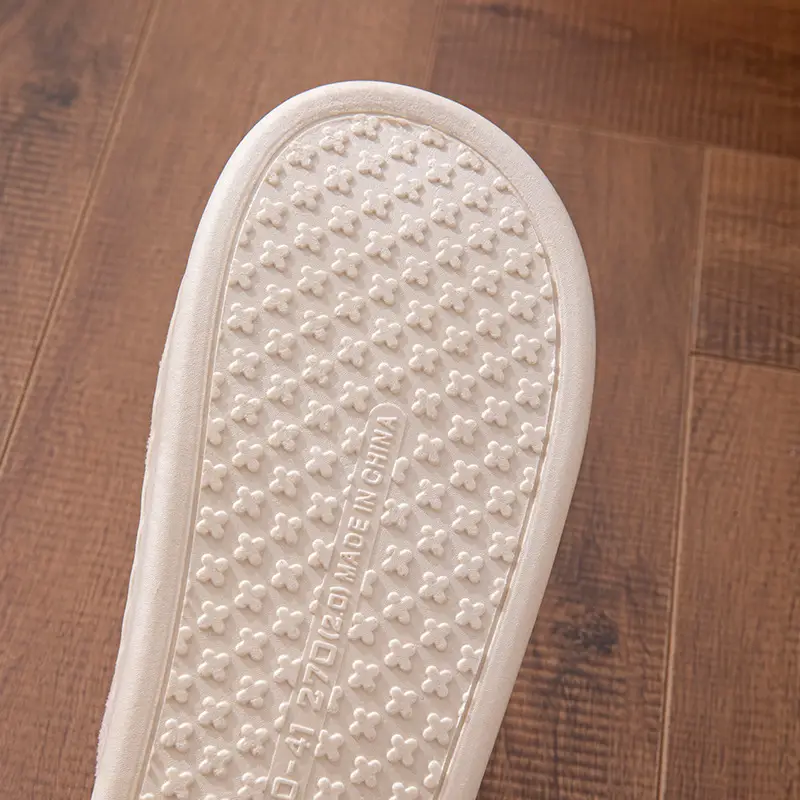 Cotton slippers women's autumn and winter couple home slippers indoor confinement shoes warm cotton shoes non-slip cotton slippers men's winter