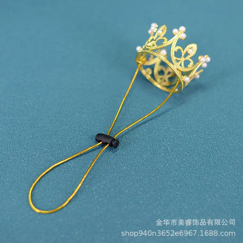 Pearl Crown Pet Headwear Amazon Cross-border Hot Selling Jewelry Birthday Holiday Decoration — feature 1