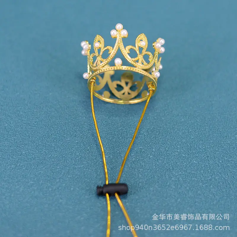 Pearl Crown Pet Headwear Amazon Cross-border Hot Selling Jewelry Birthday Holiday Decoration — feature 3