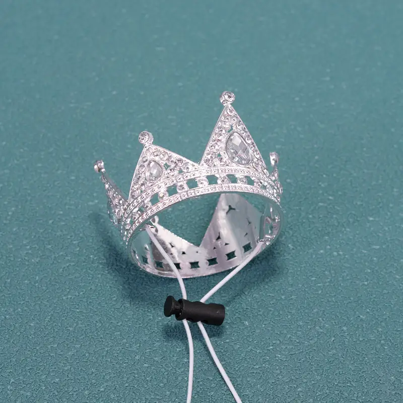 Pearl Crown Pet Headwear Amazon Cross-border Hot Selling Jewelry Birthday Holiday Decoration - Image 9