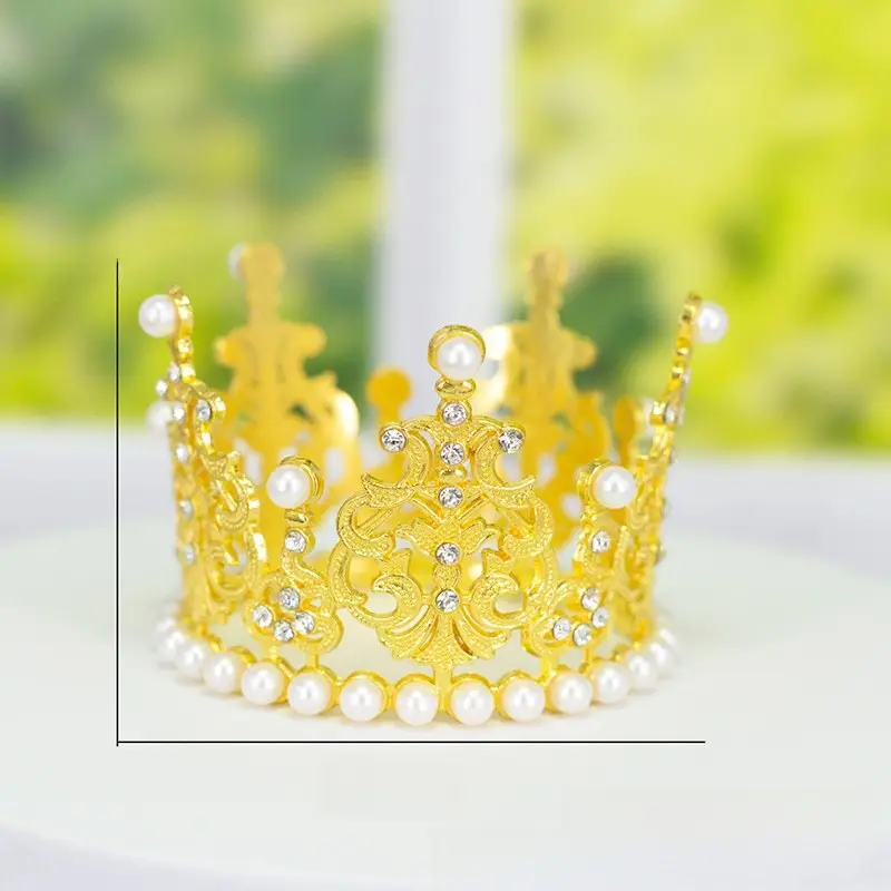Pearl Crown Pet Headwear Amazon Cross-border Hot Selling Jewelry Birthday Holiday Decoration - Image 5