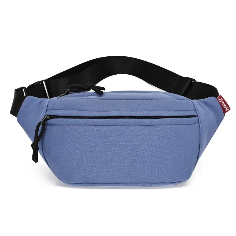 Korean Style Waist Bag for Women, Oxford Cloth, Light Green, Adjustable Strap - Image 3