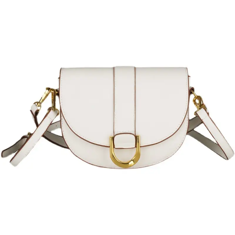 Women's Black Shoulder Bag with Gold Clasp 2022 - Image 8
