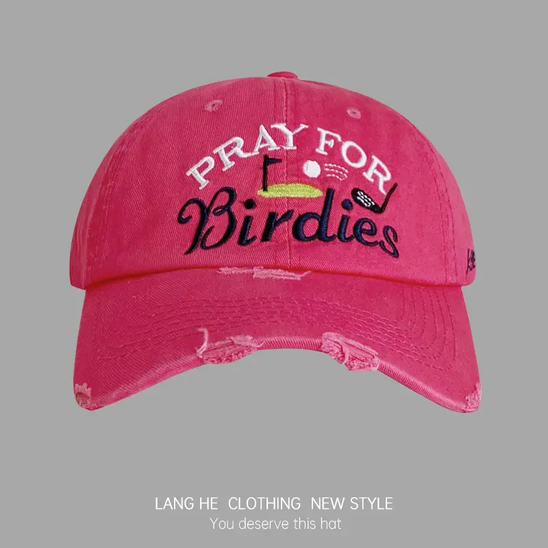 Pray For Birds Teal Ripped Cap - Image 5