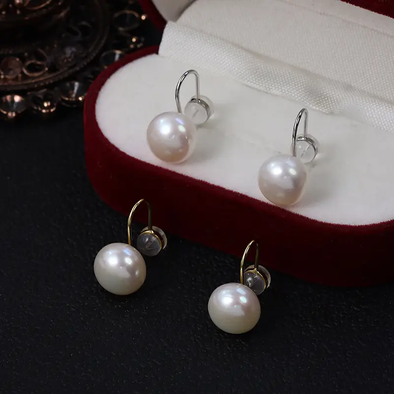 New Vintage Pearl Earrings S925 Silver