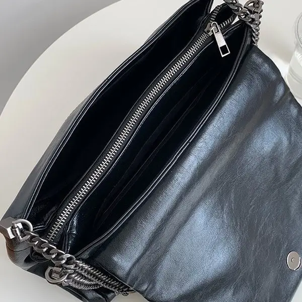 Black Quilted Crossbody Bag for Women Large Capacity 2025 - Image 6