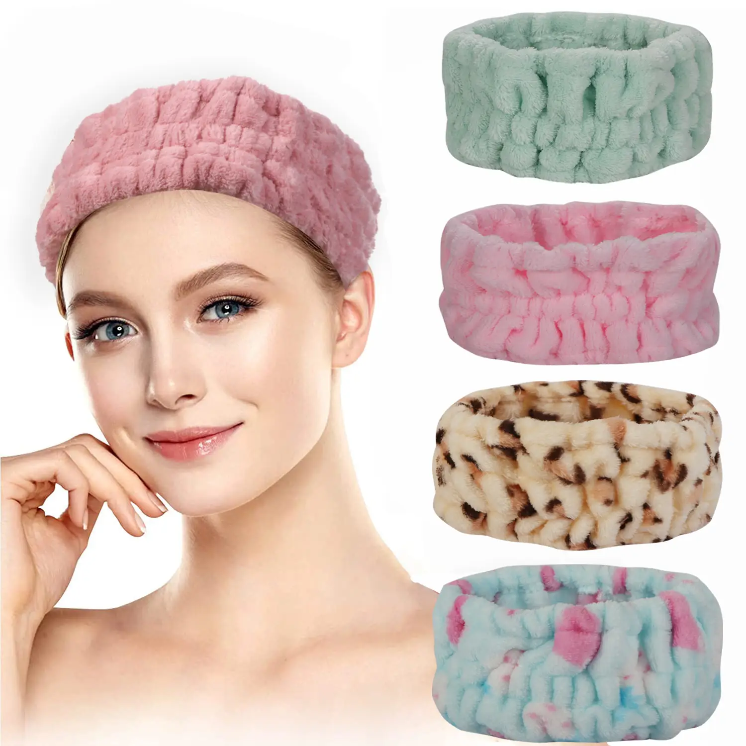 Coral Fleece Hair Band Wide Edge Face Wash Accessory - Image 26
