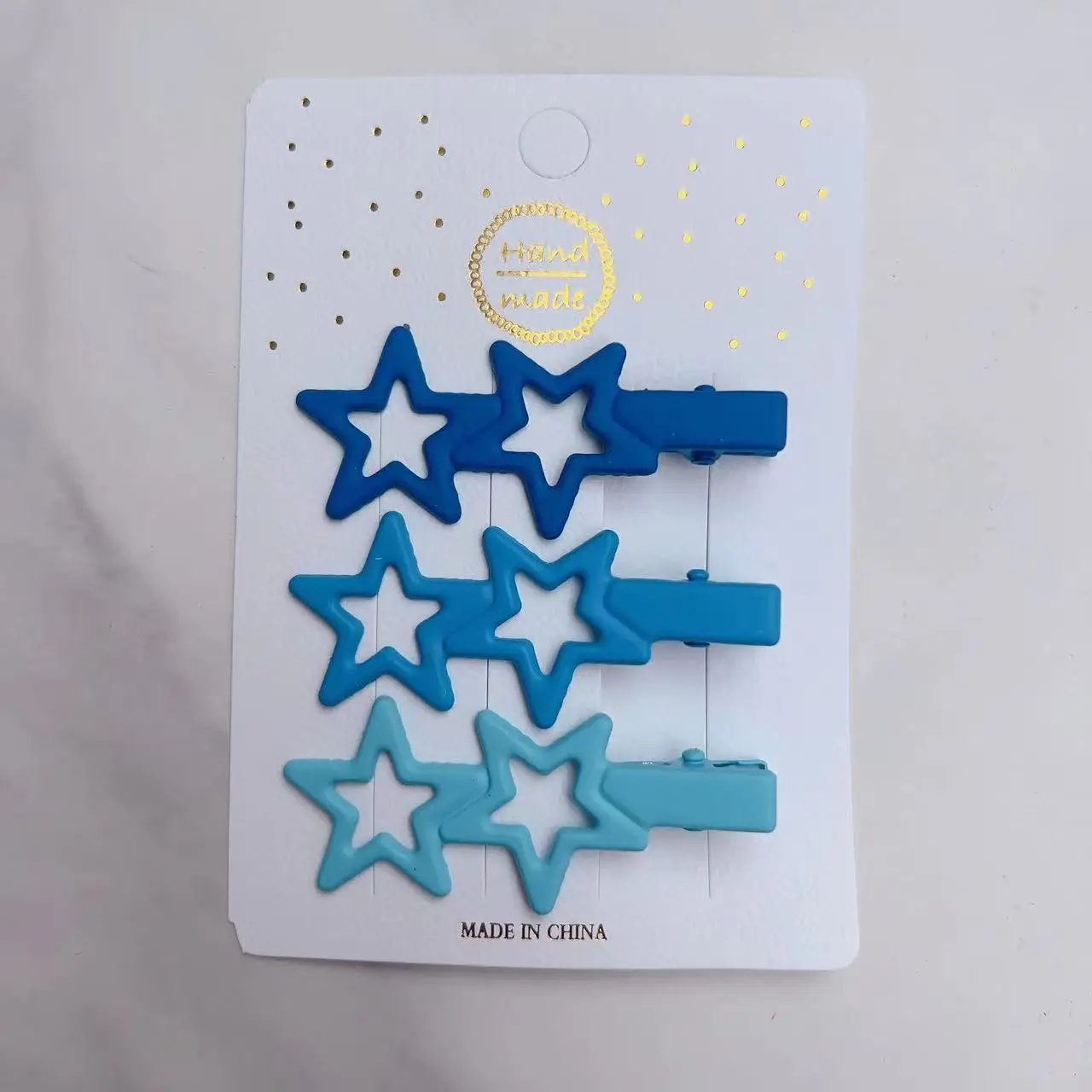 Star Hairpin Set of 2 Pink and Red, Durable, Stylish, Kids Hair Accessories - Image 4