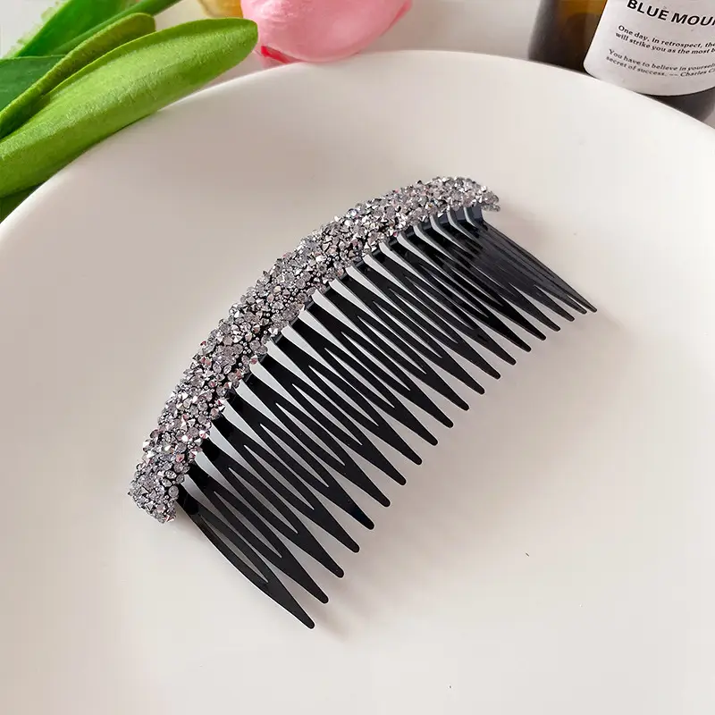 Korean Style Rhinestone Hair Comb for Women - Image 2