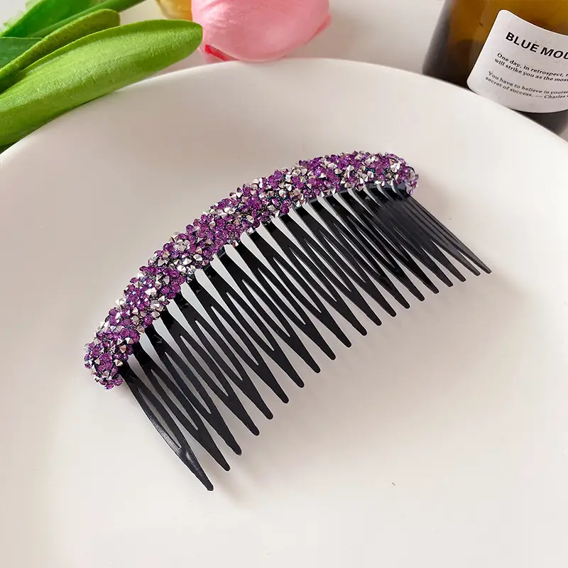 Korean Style Rhinestone Hair Comb for Women - Image 3