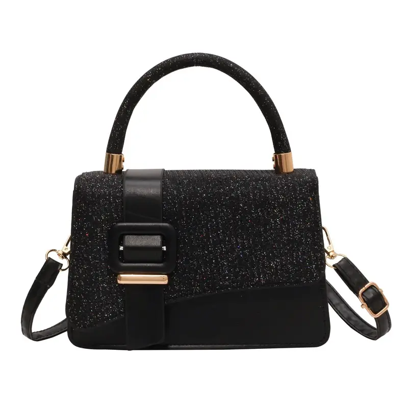 Pink Leather Stone Pattern Shoulder Bag for Women - Image 9