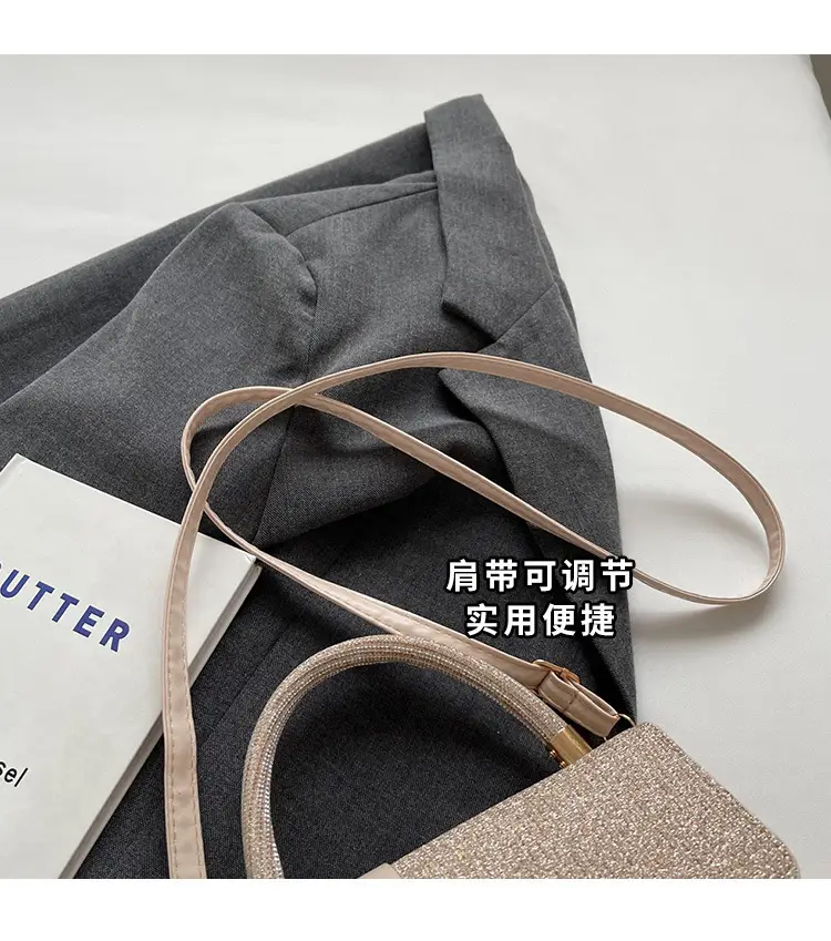 Pink Leather Stone Pattern Shoulder Bag for Women — feature 4