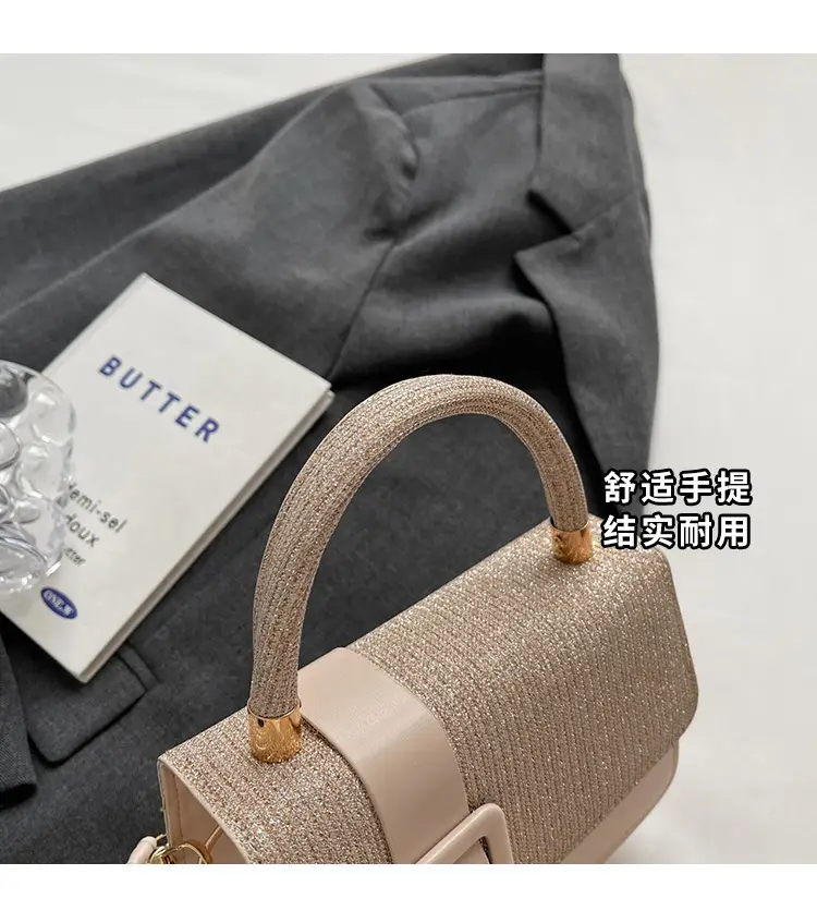 Pink Leather Stone Pattern Shoulder Bag for Women — feature 6
