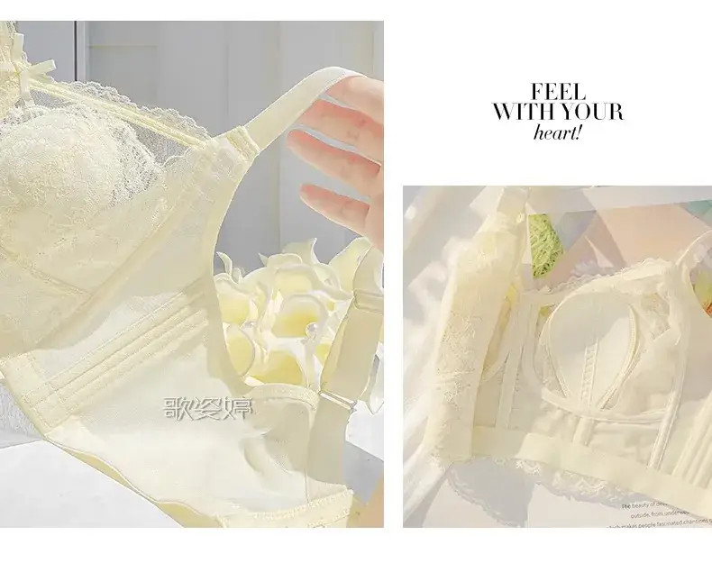 Sexy Lace Large Bust Minimizing Bunny Cup Bra — feature 17