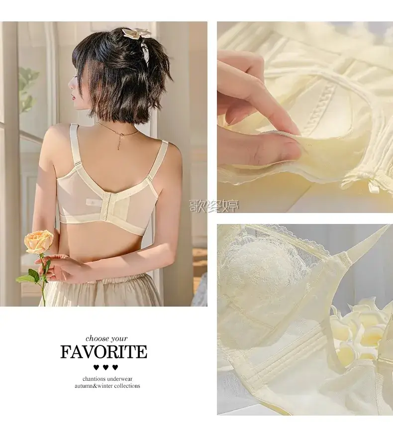 Sexy Lace Large Bust Minimizing Bunny Cup Bra — feature 19