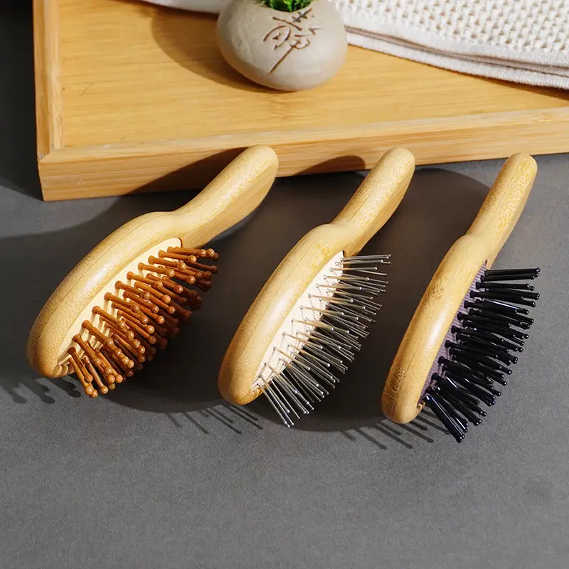 Bamboo Scalp Massage Comb with Steel Needle - Image 7