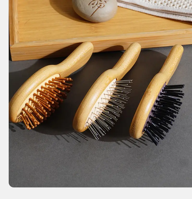 Bamboo Scalp Massage Comb with Steel Needle — feature 11