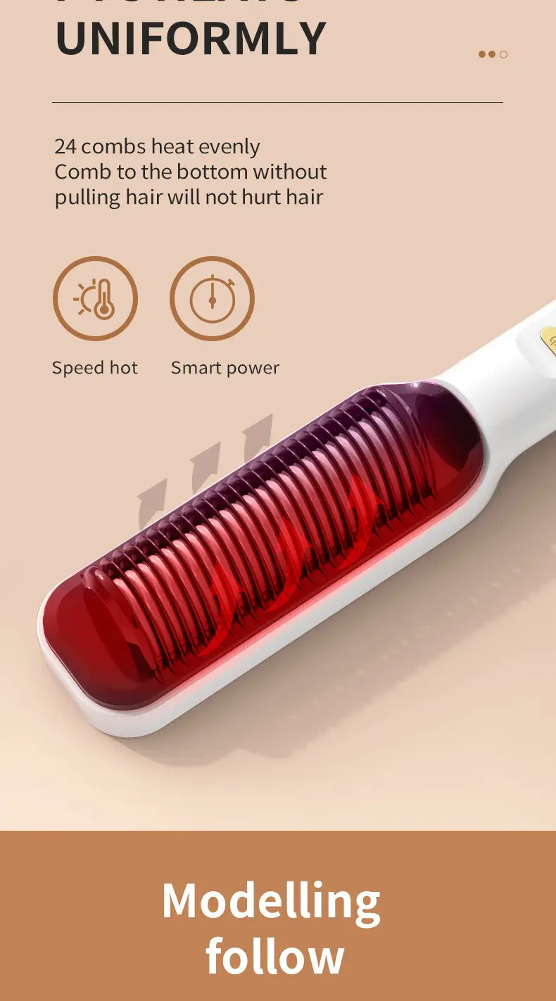 Lcd Direct Electric Hair Comb Negative Ion Curling Dual-Purpose Lazy Curling Iron Hair Device Cross-Border Electric Plug-In Hair Care — feature 10