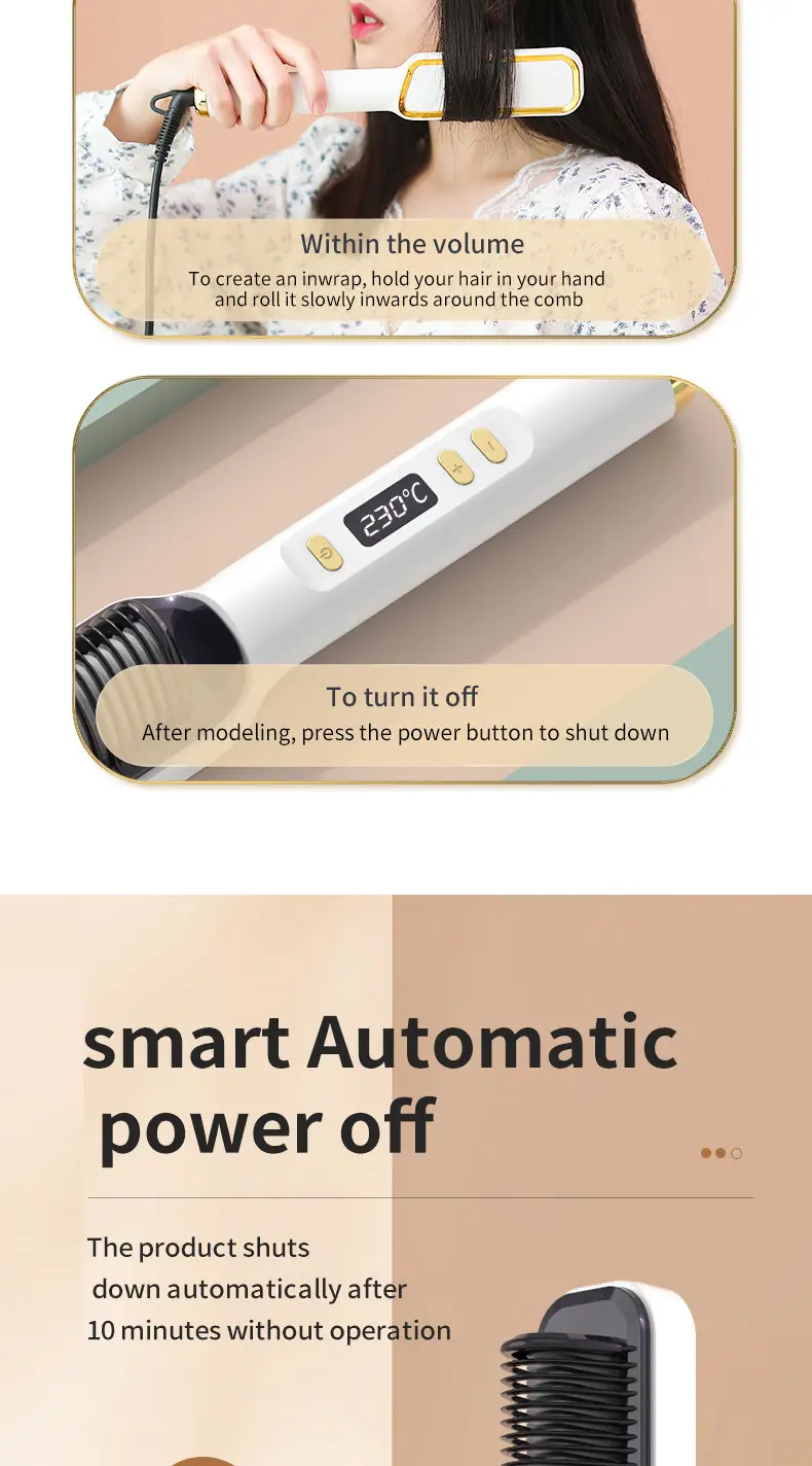 Lcd Direct Electric Hair Comb Negative Ion Curling Dual-Purpose Lazy Curling Iron Hair Device Cross-Border Electric Plug-In Hair Care — feature 15