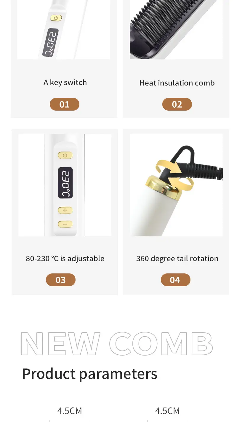 Lcd Direct Electric Hair Comb Negative Ion Curling Dual-Purpose Lazy Curling Iron Hair Device Cross-Border Electric Plug-In Hair Care — feature 17