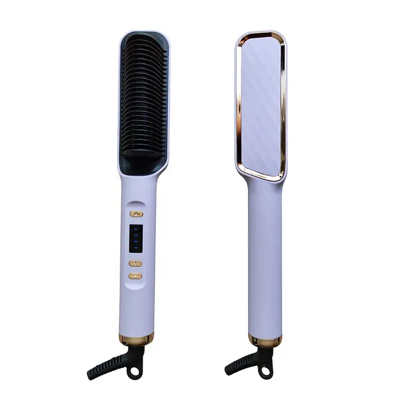 Lcd Direct Electric Hair Comb Negative Ion Curling Dual-Purpose Lazy Curling Iron Hair Device Cross-Border Electric Plug-In Hair Care - Image 3