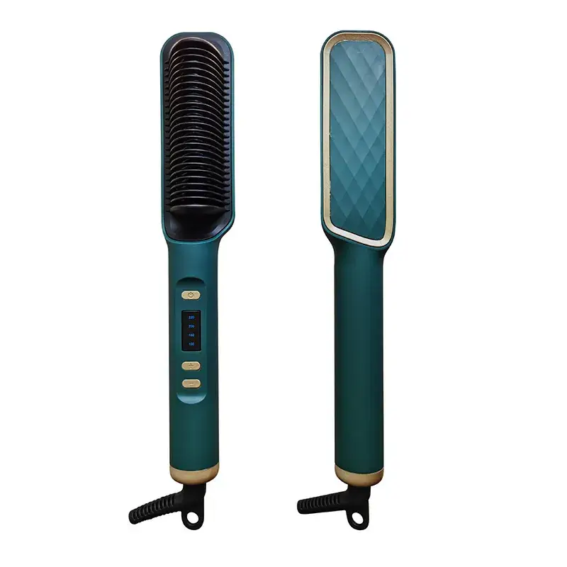 Lcd Direct Electric Hair Comb Negative Ion Curling Dual-Purpose Lazy Curling Iron Hair Device Cross-Border Electric Plug-In Hair Care - Image 5