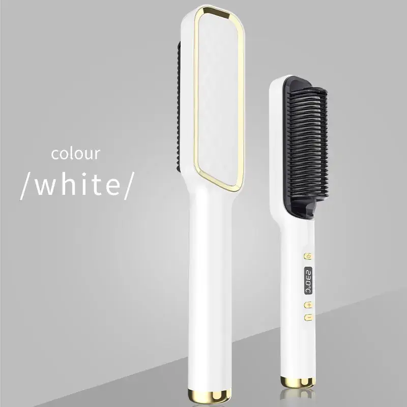 Lcd Direct Electric Hair Comb Negative Ion Curling Dual-Purpose Lazy Curling Iron Hair Device Cross-Border Electric Plug-In Hair Care - Image 7
