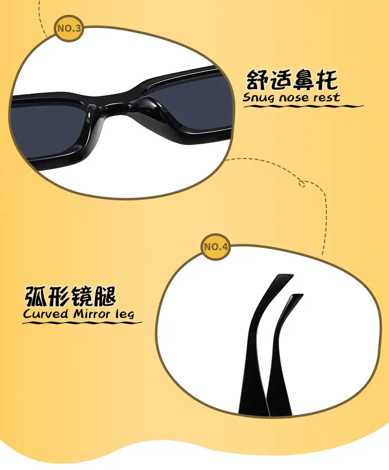 Kids UV-Proof Sunglasses Black Small Frame β feature 6