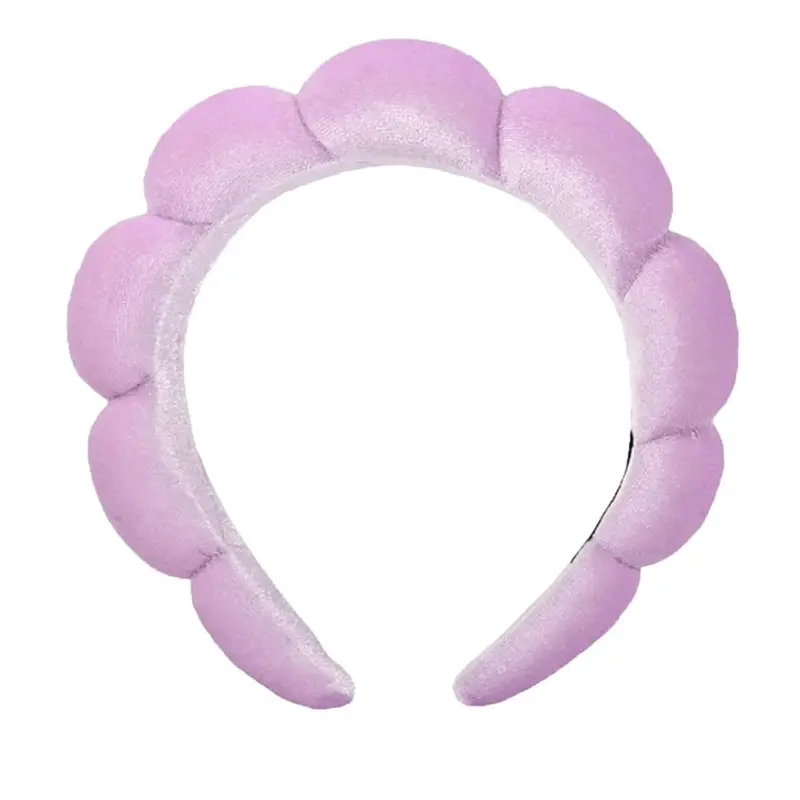 Sponge Hair Band Gold Velvet Three Piece Set - Image 11