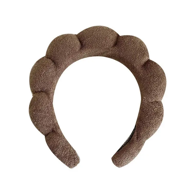 Sponge Hair Band Gold Velvet Three Piece Set - Image 64
