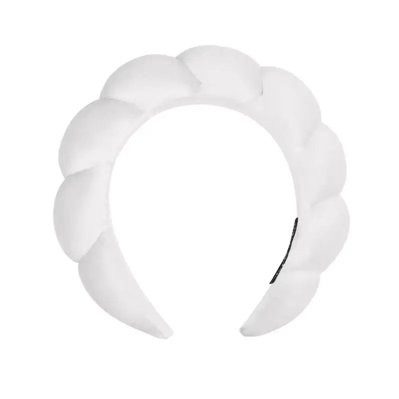 Sponge Hair Band Gold Velvet Three Piece Set - Image 7