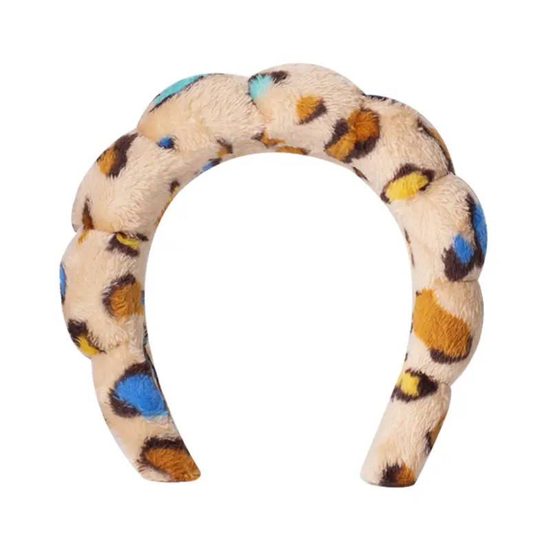 Sponge Hair Band Gold Velvet Three Piece Set - Image 74