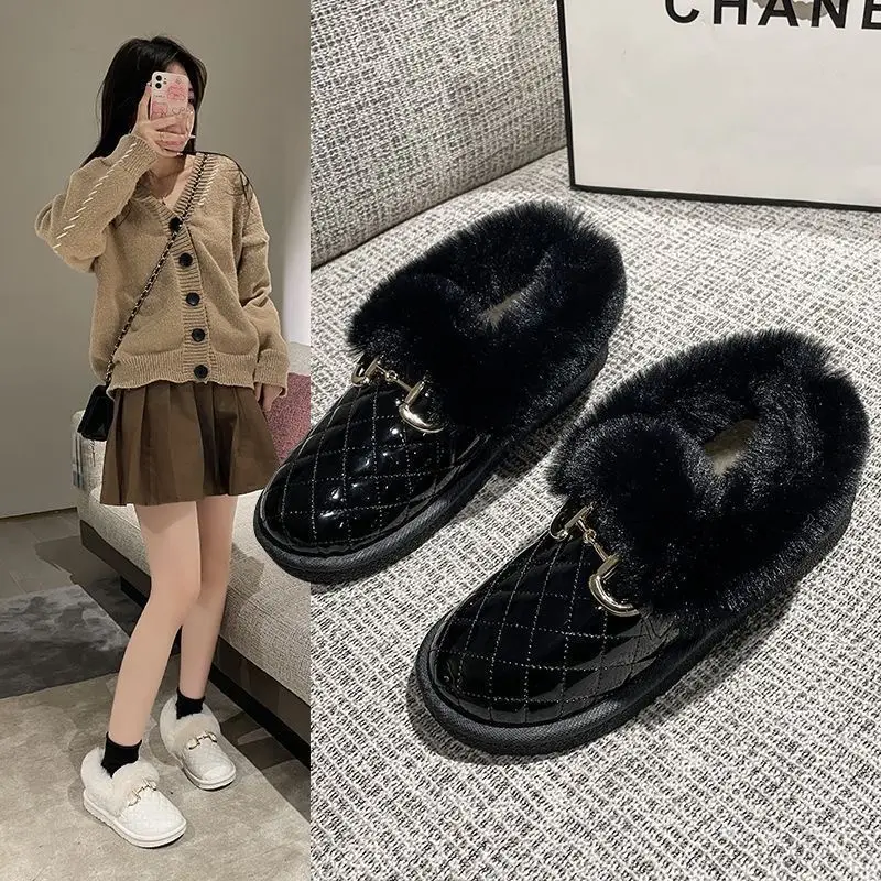 Women's Fleece Lined Snow Boots Low Cut Slip-On - Image 4