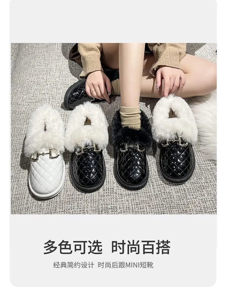 Women's Fleece Lined Snow Boots Low Cut Slip-On — feature 2