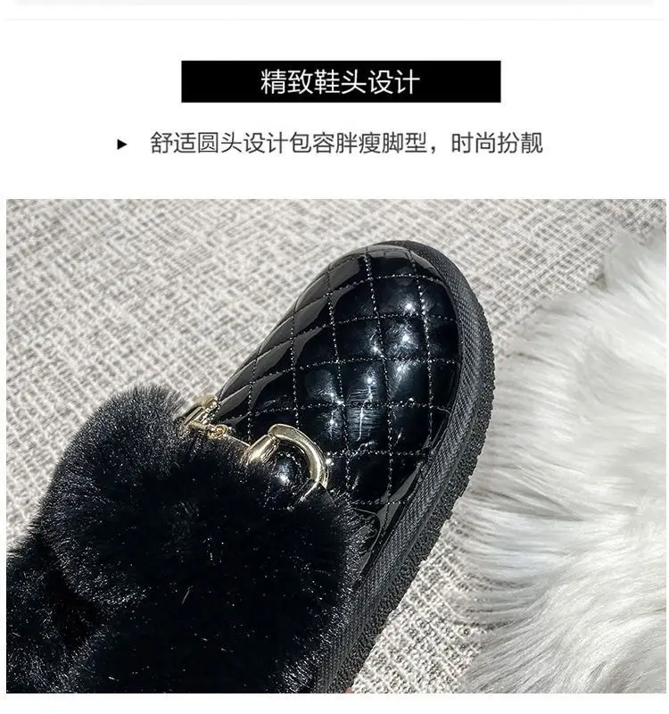 Women's Fleece Lined Snow Boots Low Cut Slip-On — feature 3