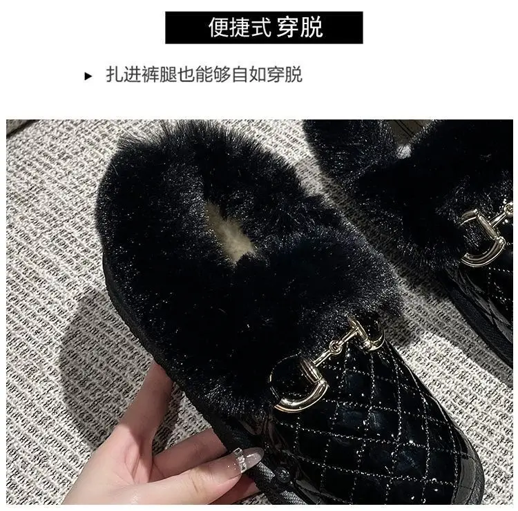 Women's Fleece Lined Snow Boots Low Cut Slip-On — feature 5
