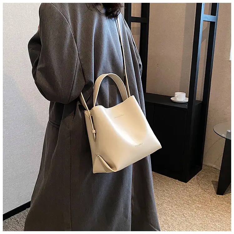 Women's Brown Leather Bucket Bag 2023 New Fall โ feature 12