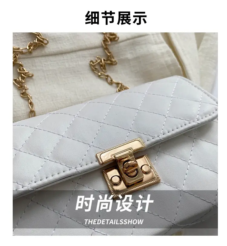 Pink Quilted Chain Shoulder Bag for Women — feature 3