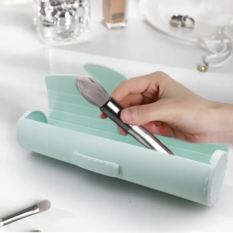 Silicone Makeup Brush Storage Box Foundation Mask Brush Storage Tool